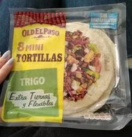Mängden socker i 8 mini tortillas de trigo