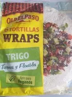 Mängden socker i Tortillas Wraps Trigo