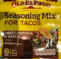 Mängden socker i Seasoning mix for tacos