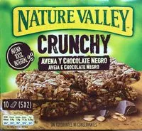 Mängden socker i Crunchy avena y chocolate negro