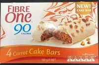 Mängden socker i Fibre cake bars