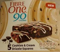 Mängden socker i Cookies and Cream Drizzle Squares