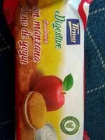 Mängden socker i Digestive sandwich con manzana relleno de yogur