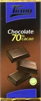 Mängden socker i Tableta de chocolate negro 70% cacao