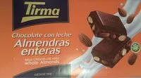 Mängden socker i Chocolate con almendras