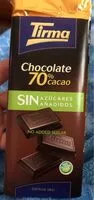 Mängden socker i Chocolate 70% cacao