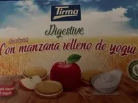Mängden socker i Digestive sandwich con manzana relleno de yogur
