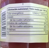 Mängden socker i Mermelada Guayaba Tirma