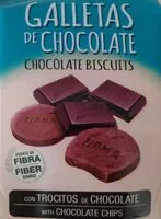 Mängden socker i Galletas con trozos de chocolate