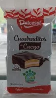 Mängden socker i Cuadraditos de cacao