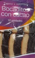 Mängden socker i Bocaditos con cacao