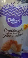 Mängden socker i Croissants rellenos de crema de leche y avellanas