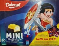 Mängden socker i Mini bollito relleno de cacao