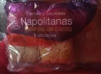 Mängden socker i Napolitanas rellenas de cacao