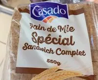 Mängden socker i Pain de mie complet