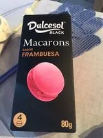 Mängden socker i Macarons sabor frambuesa