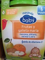 Mängden socker i Frutas y galletas maría