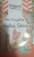 Mängden socker i Pan crujiente Frutos secos