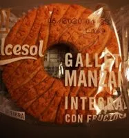 Mängden socker i Galleta manzana integral