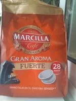 Mängden socker i Cafè Marcilla Senseo Fort