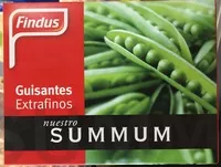 Mängden socker i Guisantes extrafinos