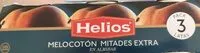 Mängden socker i Mitades de melocotón en almíbar