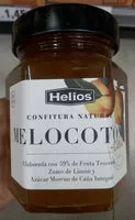 Mängden socker i Confitura natural de melocotón con de fruta y