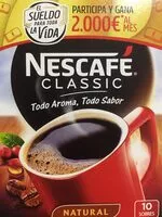 Mängden socker i Nescafé classic soluble sobres