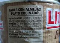 Mängden socker i Fabes con almejas de las rías gallegas