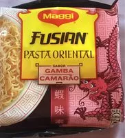Mängden socker i Fusian pasta oriental sabor gamba