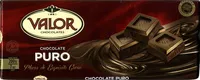 Mängden socker i Chocolate Valor Puro