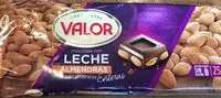 Mängden socker i Chocolate con leche con almendras enteras