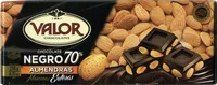 Mängden socker i Chocolate negro 70% con almendras enteras
