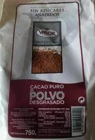 Mängden socker i Cacao puro en polvo desgrasado