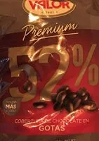Mängden socker i Chocolates valor