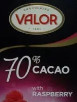 Mängden socker i Chocolate 77% cacao con frambuesa