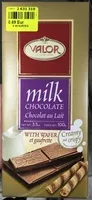 Mängden socker i Chocolat au lait et gaufrette