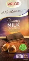 Mängden socker i Creamy milk chocolate