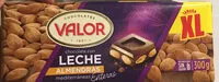 Mängden socker i Chocolate con leche y almendras Valor