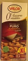 Mängden socker i Chocolate con puro almendras mediterraneas enteras
