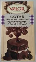 Mängden socker i Gotas chocolate con leche postres
