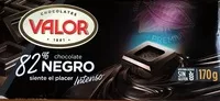 Mängden socker i Chocolate negro 82%
