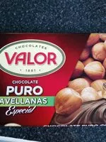 Mängden socker i Chocolate puro avellanas valor