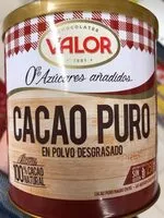 Mängden socker i Cacao puro