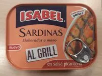 Mängden socker i Sardinas al grill en salsa picantona