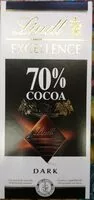 Mängden socker i Excellence 70% cocoa