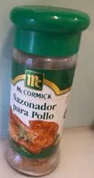 Mängden socker i Sazonador para pollo