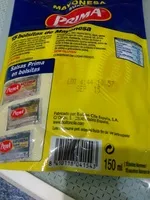 Mängden socker i Prima Mayonesa En Sobres Monodosis