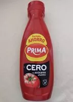 Mängden socker i Kétchup Prima Cero - Formato Ahorro
