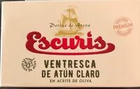 Mängden socker i Ventresca de atún claro aceite de oliva